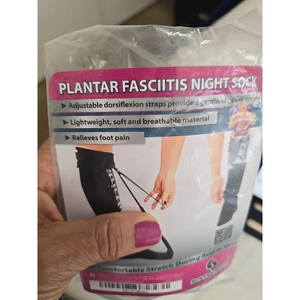 NEW‎ Plantar Fasciitis Stretch Night Sock - Black